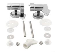 BlesConi Lot de 2 charnières robustes en alliage de zinc pour couvercle de salle de bain, kit de fixation avec réduction du bruit, couple de 1 à 2 N m