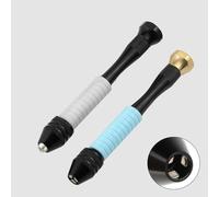 BlesConi Lot de 2 forets manuels pour loisirs créatifs et fabrication de bijoux, capacité de 0,3 à 3,4 mm, construction en métal