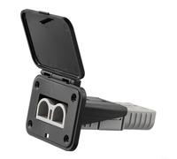 BlesConi Lot de 2 supports de panneau encastrés avec couvercle, base de prise encastrée pour câblage de véhicule marin de camping-car, noir