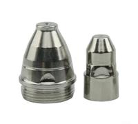 BlesConi Lot de 20 buses de coupe plasma industrielles pour torche P80 compatibles avec CUT-70/80/100/120 - 1,1 mm, électrodes en cuivre-hafnium