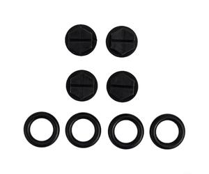 BlesConi Lot de 4 bondes de rechange pour joints de vidange pour pompes de piscine Hayward SP1800X SP1750 SP1775 Accessoires de baignoire Spa Noir