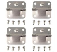 BlesConi Lot de 4 charnières de refroidissement en acier inoxydable pour modèles Coleman, 5,1 x 5,1 cm pour charnières pour kit de vis inclus