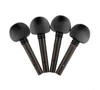 BlesConi Lot de 4 chevilles d'accordage acoustiques en bois noir pour réparation de violon 1/8 1/4 1/2 3/4 4/4 (1/8)