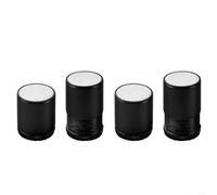 BlesConi Lot de 4 rehausseurs de pieds de table réglables pour canapé-lit en métal antidérapant 27-40 mm Gris Noir