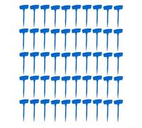 BlesConi Lot de 50 étiquettes de plantes en plastique réutilisables de 20 cm pour légumes et fleurs, faciles à écrire pour projets de jardinage en plein air (bleu)