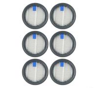 BlesConi Lot de 6 filtres HEPA lavables avec mousse pour EDEKA UVC-126735, pièces d'aspirateur robustes pour maisons avec animaux domestiques, blanc