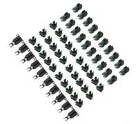 BlesConi Lot de 60 connecteurs de support de plantes en plastique de 11 mm et boucles croisées pour construire des treillis stables pour légumes et fleurs