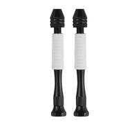 BlesConi Mini perceuse manuelle pour le travail du bois, capacité de 0,3 à 3,4 mm avec poignée antidérapante, outil de bricolage compact (blanc)