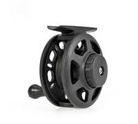 BlesConi Moulinet de pêche compact en nylon pour la pêche sur glace, dispose d'un frein à sens unique lisse et d'un roulement 1BB, convient pour les gauchers et les droitiers