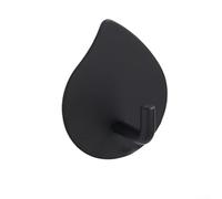 BlesConi Patère murale en acier inoxydable 304 en forme de goutte d'eau pour salle de bain, sans perçage, argent (B)