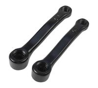 BlesConi Pédalier de vélo d'appartement 127 mm en fer avec trou carré, options gauche et droite pour vélos stationnaires, noir