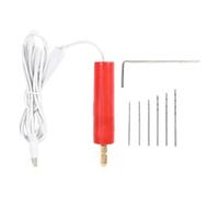 BlesConi Perceuse électrique USB compacte | Broyeur portable léger | pour bois, plastique, papier 10 mm (rouge)