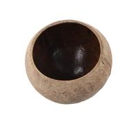 BlesConi Petite bougie ronde en noix de coco pour bougies d'aromathérapie, vieille coquille de noix de coco pour fruits secs ou décoration d'intérieur (coquille primitive)