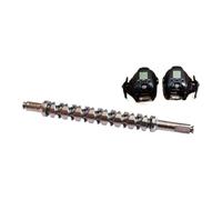 BlesConi Pièces de réparation de moulinet électrique pour Daiwa 23 LeoBritz 300J, arbre torsadé en acier inoxydable et broche demi-lune accessoires de rechange