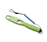 BlesConi Pince à poisson en nylon et métal pour balance de pesée intégrée, double identification de la force en kg/lb, force de traction à haute élasticité, outil de pêche sécurisé et portable pour