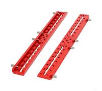 BlesConi Plaque à queue d'aronde en aluminium rouge, support de rétroviseur guide 2 en 1 avec emplacements à 75° et 60° pour accessoires de télescope, compatible Vixen (280 mm)