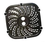 BlesConi Plateau de rechange en acier au carbone pour friteuse à air comprimé PowerXL pour friteuse Vortex Pro Air Fryer Plus Passe au lave-vaisselle (22 x 22 cm)