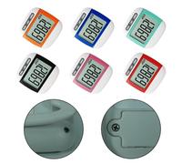 BlesConi Podomètre électronique avec grand écran LCD, compteur de pas pour la marche et le suivi de fitness, taille, matériau ABS, 50 x 50 x 22 mm, 30 g