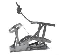 BlesConi Porte-bouteilles en métal motif tête de mort steampunk pour bouteilles de vin, whisky et bière, décoration unique pour la maison, bar, gris, or, argent ou noir (argent)