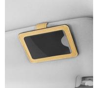 BlesConi Porte-carte pour pare-soleil de voiture pour plaque d'immatriculation de stationnement temporaire et photo d'identité, organiseur en cuir synthétique avec clip magnétique, gris