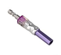 BlesConi Porte-embout de tournevis à profondeur réglable pour usage domestique et professionnel, acier chromé (court 70 mm)