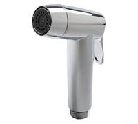 BlesConi Pulvérisateur de bidet portable avec buse de douche 2 modes, matériau ABS, filetage G1/2, pour rinçage des toilettes et arrosage des plantes, argenté ou noir (argent)