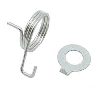 BlesConi Ressort de retour de tambour arrière et clignotant pour Honda pour Rancher 350 400 pour VTT, 1 jeu en acier argenté compatible avec 43415-HM7-000