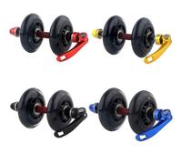BlesConi Roue de fourche avant à dégagement rapide pour vélo, pour protection durable en alliage d'aluminium PU pour vélo de montagne et de route
