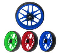 BlesConi Roue de rechange pour chariot de poussée 25,5 cm OD 10 mm pour roues de chariot tout-terrain en EVA durable