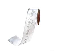 BlesConi Ruban de Noël en velours avec paillettes pour sapin de Noël - 10 cm de large - 9,1 m de long - Rouge et doré