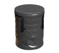 BlesConi Sacs à déchets de jardin réutilisables, sacs de compost pour feuilles, herbe, engrais, 81,3 x 58,4 x 12,7 cm, matériau PP noir (270 l)