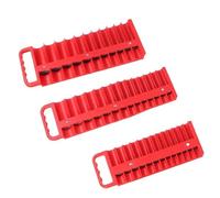 BlesConi Support de douilles robuste pour porte-clés SAE et métriques 1/4", 3/8", 1/2" (rouge)