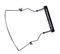 BlesConi Support d'harmonica pour harmonica à 10 trous, support réglable en métal avec poignée confortable caoutchoutée (noir)