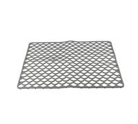 BlesConi Tapis d'évier de cuisine en silicone, grille de protection pour le fond de l'évier central, résistant à la chaleur et antidérapant, gris, beige ou noir (blanc riz)