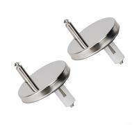BlesConi Top Fix Charnière de couvercle de toilette avec libération rapide, lot de 2 vis de rechange en acier inoxydable pour la plupart des sièges de toilette standard (65 mm)