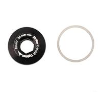 BlesConi Vis de manivelle auto-extractible pour vélo de route Rotor Aldhu, compatibilité 24/30 mm, boulons marqués gauche et droit avec rondelles (boulon noir R)