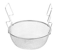 Blesiya Batterie De Cuisine Ronde en Acier Inoxydable avec Passoire à Légumes, Panier à Frites - 23cm