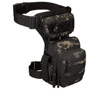BlesMaller Sac de Jambe Tactique Homme Sac de Cuisse Molle Sac de Multifontion pour Randonnée Camping Tactique Sac de Premiers Soins pour Randonnée Camping Moto Cyclisme Pêche Chasse,Camouflage Noir