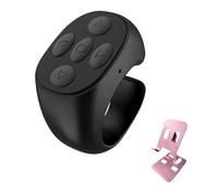 BLESO - Bague de défilement à distance pour TikTok, Kindle, YouTube et Instagram - Défilement de doigt Bluetooth pour iPhone, Android - Clicker de page et contrôle téléphonique sans fil du bout des