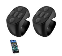 BLESO - Bague de défilement à distance pour TikTok, Kindle, YouTube et Instagram - Défilement de doigt Bluetooth pour iPhone, Android - Clicker de page et contrôle téléphonique sans fil du bout des