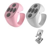 BLESO - Bague de défilement à distance pour TikTok, Kindle, YouTube et Instagram - Défilement de doigt Bluetooth pour iPhone, Android - Clicker de page et contrôle du téléphone sans fil du bout des