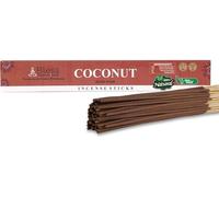 Bless Lot de 25 bâtons d'encens en Noix de Coco 100% naturels fabriqués à la Main sans Produits Chimiques biologiques pour Purification, Relaxation, positivité, Yoga, méditation, Parfum Bois (40 g)