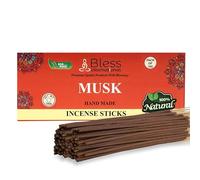 Bless-Musk Lot de 100 bâtons d'encens 100% naturels fabriqués à la Main sans Produits Chimiques biologiques pour Purification Relaxation, positivité, Yoga, méditation Parfum Bois 150 g