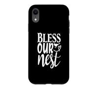 Bless Our Nest Cute Home Bénédiction de Pendaison de crémaillère Coque pour iPhone XR