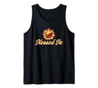 Blessed Be Aquarelle Soleil Floral Sunshine Illustration Débardeur