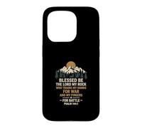 Blessed Be The Lord My Rock for Battle Psaum 1441 Coque pour iPhone 15 Pro
