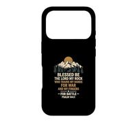 Blessed Be The Lord My Rock for Battle Psaum 1441 Coque pour iPhone 17 Pro