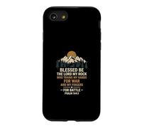 Blessed Be The Lord My Rock for Battle Psaum 1441 Coque pour iPhone SE (2020) / 7/8