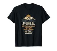 Blessed Be The Lord My Rock for Battle Psaum 1441 T-Shirt