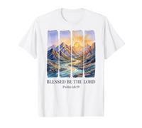 Blessed Be The Lord Psaume 68 19 Verse biblique Nature T-Shirt Graphique avec Valeur
